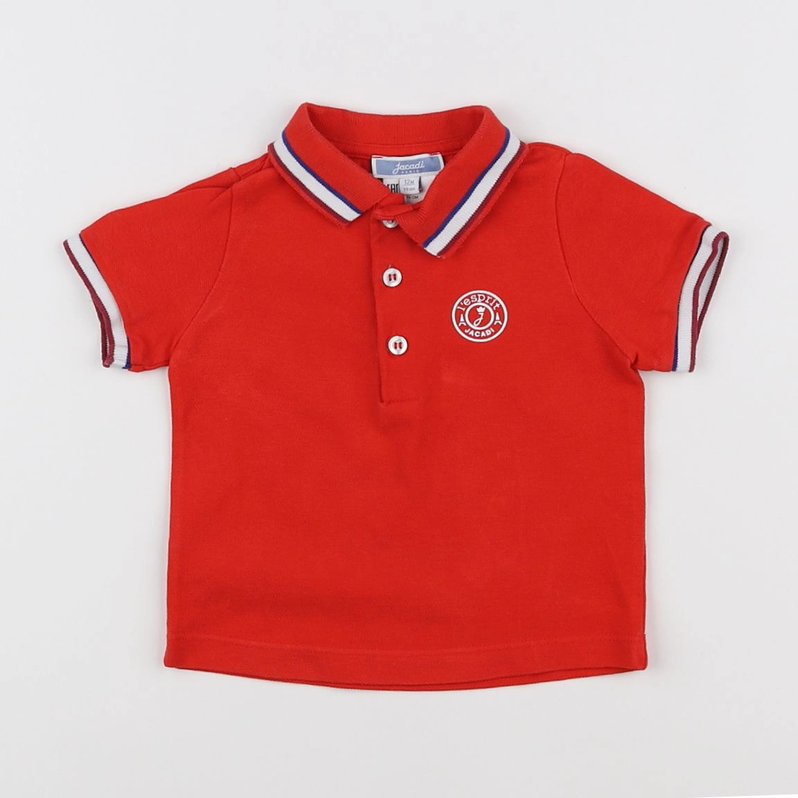 Jacadi - polo rouge - 12 mois